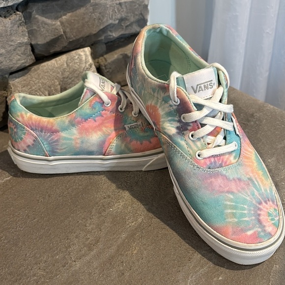 VANS Doheny Heart pastel tie dye,low lace up sneakers/trainers/skate/waffle sole - Picture 10 of 11